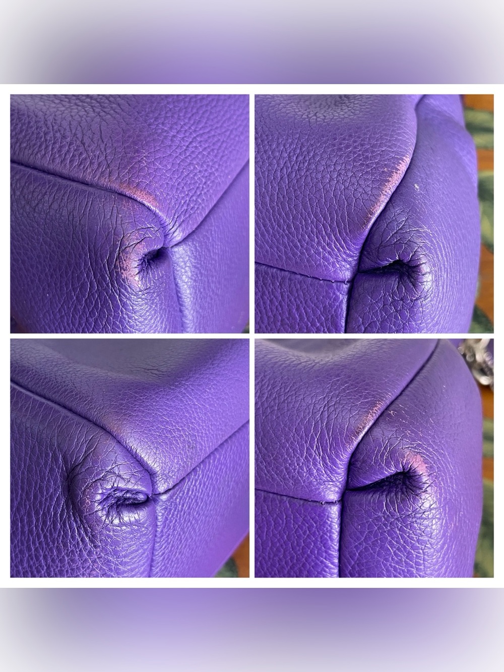 Coach Madison Phoebe Violet Purple Leather Shoulder Bag - Picture 13 of 16